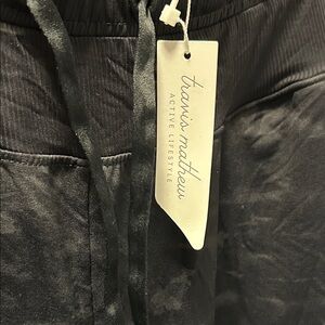 Travis Mathew Charcoal Activewear Jogger Pants, high waist.